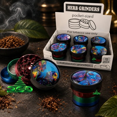 GRINDER 4-PART 40MM PSYCHEDELIC PORTRAIT GRD5041 1CT