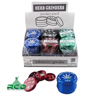 GRINDER 4-PART 55MM AMSTERDAM LEAF GRD7046 1CT