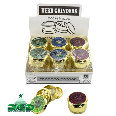 GRINDER 4-PART 55MM GOLD AMSTERDAM LEAF GRD7045 1CT