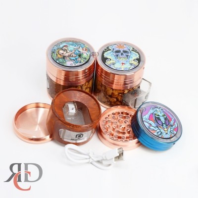 GRINDER 4 PART 63 MM WITH LED ON TOP W/ CHARGER GRD1311 1CT