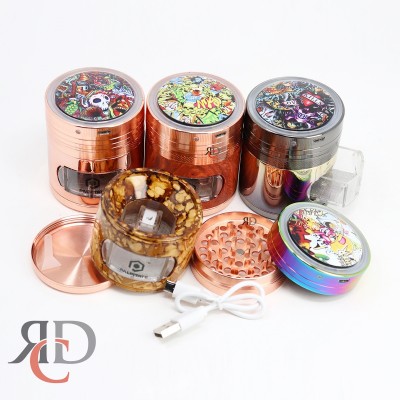 GRINDER 4 PART 63 MM WITH LED ON TOP W/ CHARGER GRD1313 1CT