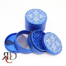 GRINDER 4 PART 90MM AIRCARFT GRADE ALUMINUM - TRIPPY BEAMER THEME - GRD1219 1CT