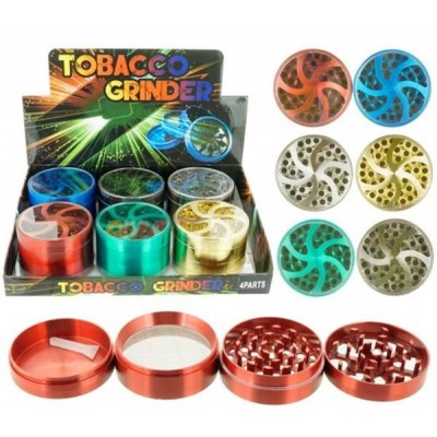 GRINDER 4PART 63MM LIGHTING WHEEL CLEAR TOP GRD7003 - 63MM