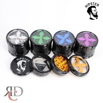 GRINDER HIPSTER 4PART 63MM ALUMINUM SILTED GRD1205 1CT