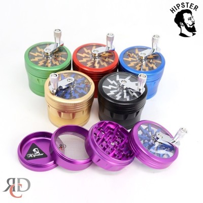 GRINDER HIPSTER 4PART 63MM WITH HANDLE AND FLAME BLADES GRD1210 1CT