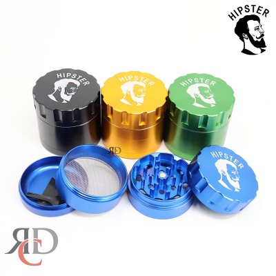 HIPSTER GRINDER 4PART 63MM WITH SLITTED GRIP GRH9000