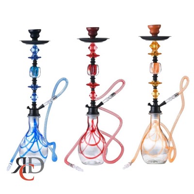 HOOKAH 1 HOSE EGG SHAPE POT HK1519 1CT
