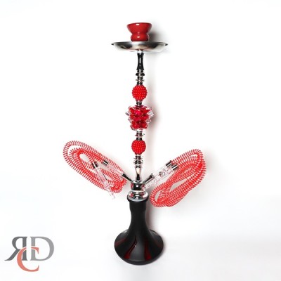 HOOKAH LUXOR BRAND 2 HOSE HOOKAH WITH DOUBLE PEACE SIGN AND MELON DECO HK1809