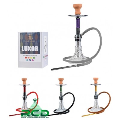 LUXOR HOOKAH 18" SINGLE HOSE HK3006 1CT