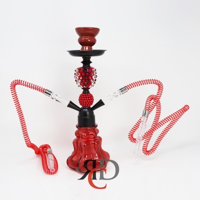 HOOKAH 2 HOSE LUXOR BRAND WITH WATER MELON AND PEARL BALL DECO HK8502