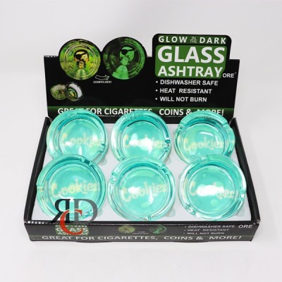 Cookies Glass Ashtray Smoking Accessories