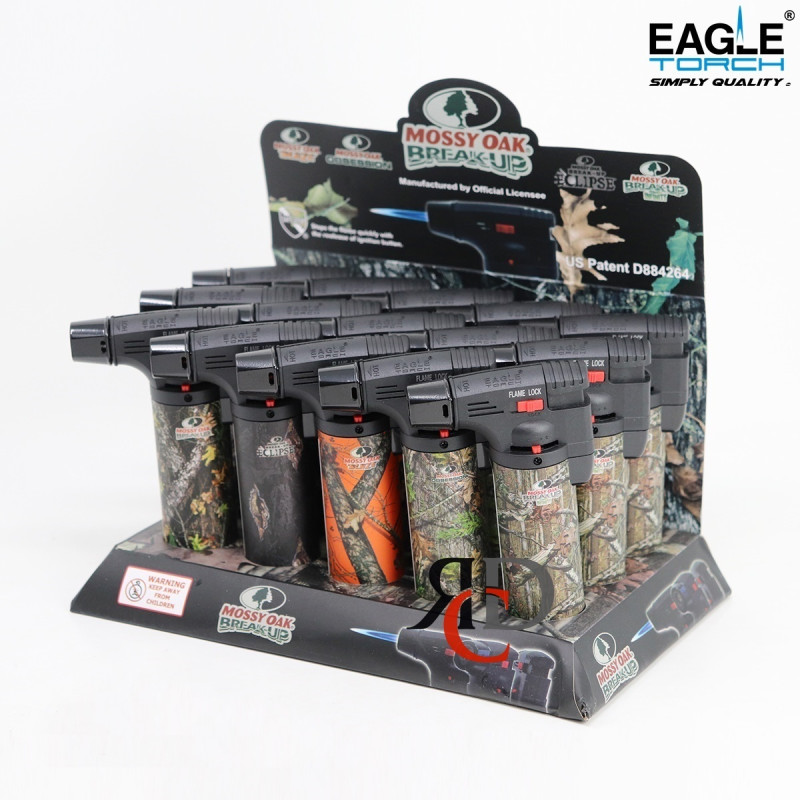 LIGHTER EAGLE TORCH OAK GUN DISPLAY PT101MOK 15CT/PACK