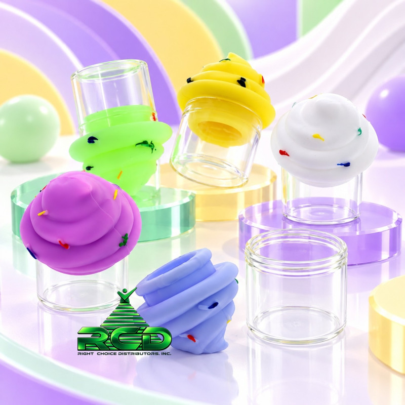SILICONE JAR 5ML ICE-CREAM - SJ04 5CT/ PACK