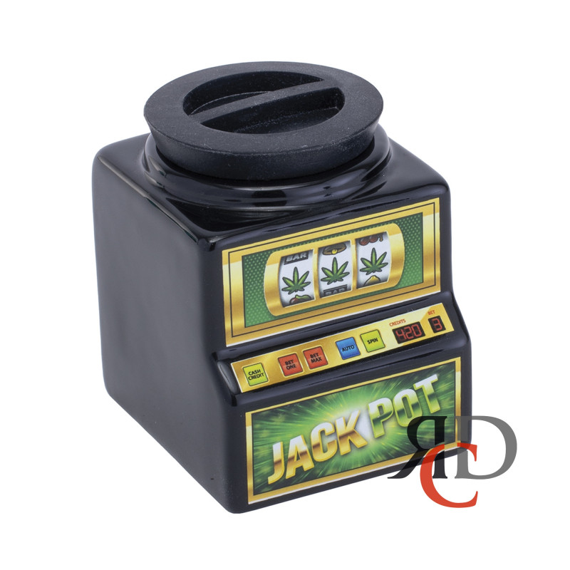CERAMIC JAR MEDIUM JACKPOT STASH JARS CJAR97 1CT