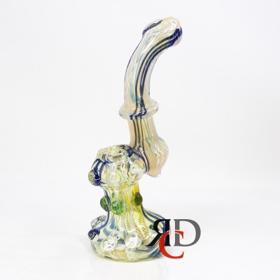 BUBBLER GOLD FUME W/ DOT AND RIM BB1412 1CT