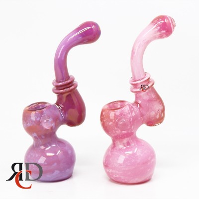 BUBBLER US MILKY PINK/ PURPLE WITH RIM BB1607 1CT