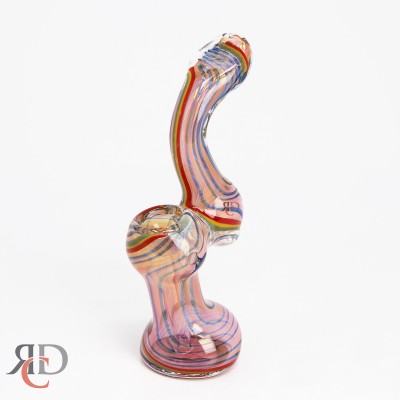 BUBBLER GOLD FUMED & RASTA ART BB9504 1CT