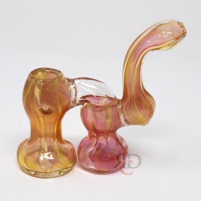 GOLD DOUBLE CHAMBER BUBBLER BB204