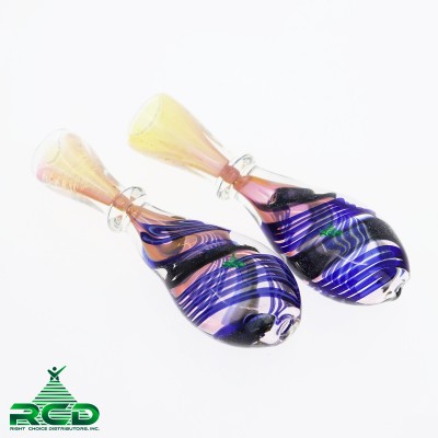 CHILLUM FLAT BASE FANCY DICRO CHILLUM CH416 1CT