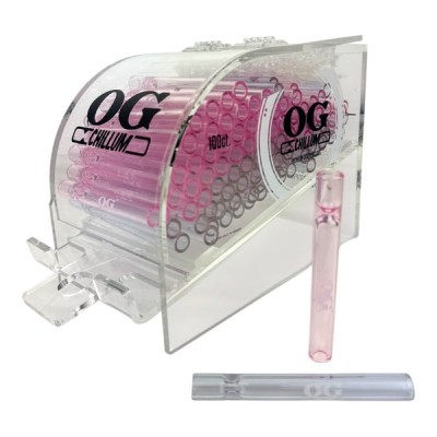OG CHILLUM DISPLAY - PINK/ PURPLE 100 CT