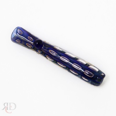 CHILLUM DOUBLE GLASS BLACK ART CH414 1CT