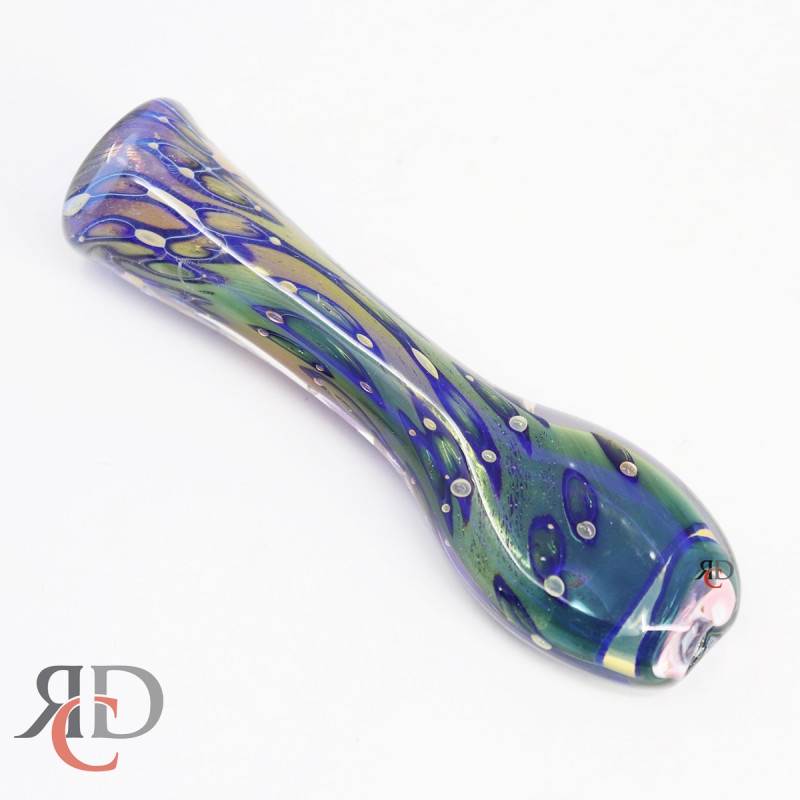 CHILLUM DOUBLE GLASS FANCY OH CH369 1CT