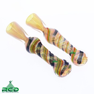 CHILLUM GOLD FUMED & DICHRO ART CH363