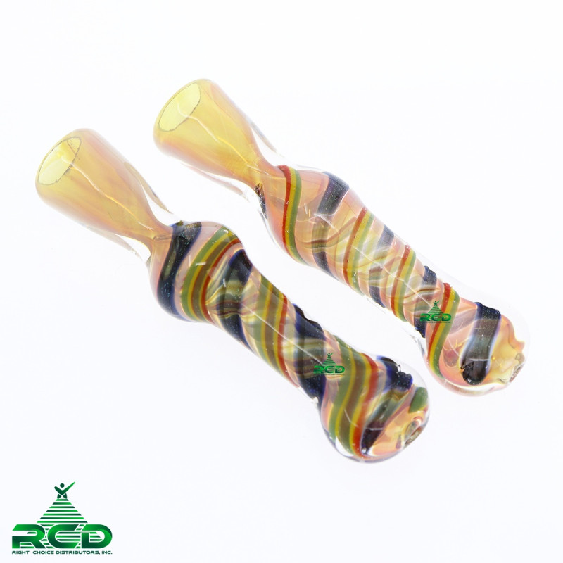 CHILLUM GOLD FUMED & DICHRO ART CH363