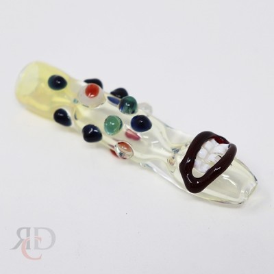 CHILLUM PIPE CRAZY FACE CH344 1CT