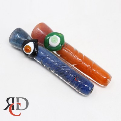 CHILLUM SOLID COLOR W/ MONSTOR EYE CH3037 1CT