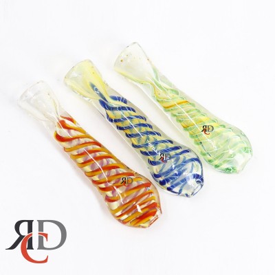 CHILLUM SWIRL ART WITH FLAT MOUTH CH2015 1CT