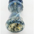 CHILLUM THICK MOUTH MARBLE ART W/ RING CH309