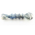 CHILLUM THICK MOUTH MARBLE ART W/ RING CH309