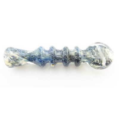 CHILLUM THICK MOUTH MARBLE ART W/ RING CH309