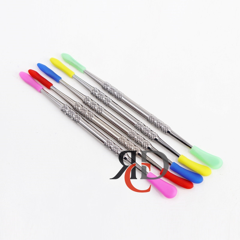 METAL SILVER DABBER WITH SILICONE TIPS MD06 - 5CT/PACK