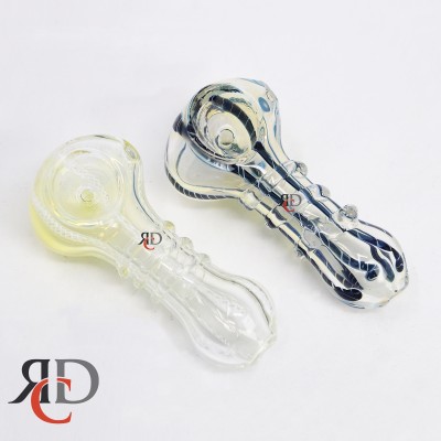 Glass Alien Pipe, Hand Blown Pipe, QQ206-AL – Apollo Glassworks