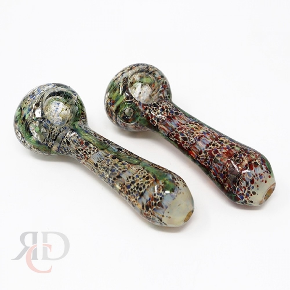 GLASS PIPE DOT ART N GREEN LINE PIPE GP6024 1CT