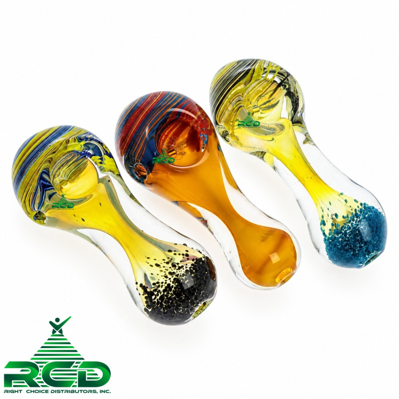 GLASS PIPE DOUBLE BLOWN EXTRA THICK GP3141 1CT