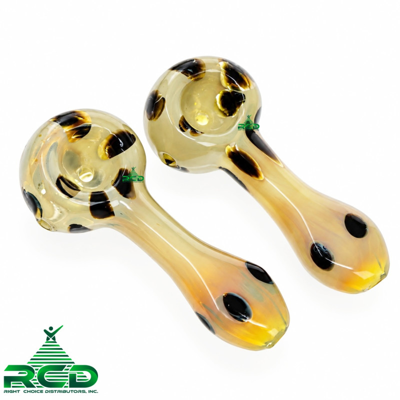 GLASS PIPE FLAT MOUTH MUSHROOM GP2768 1CT