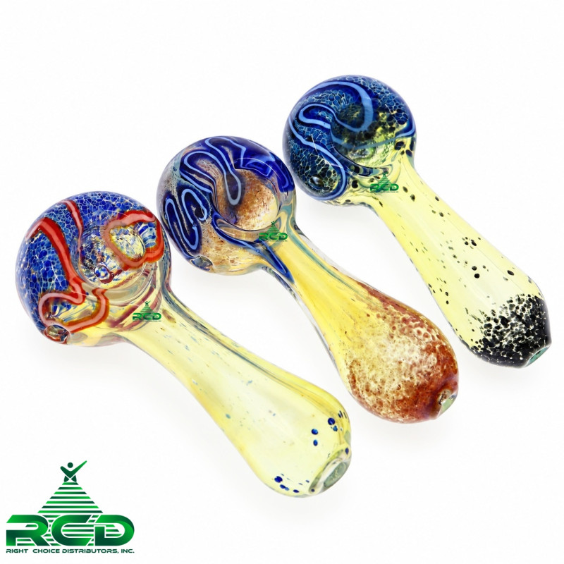 GLASS PIPE FRITTED ART GP2777 1CT