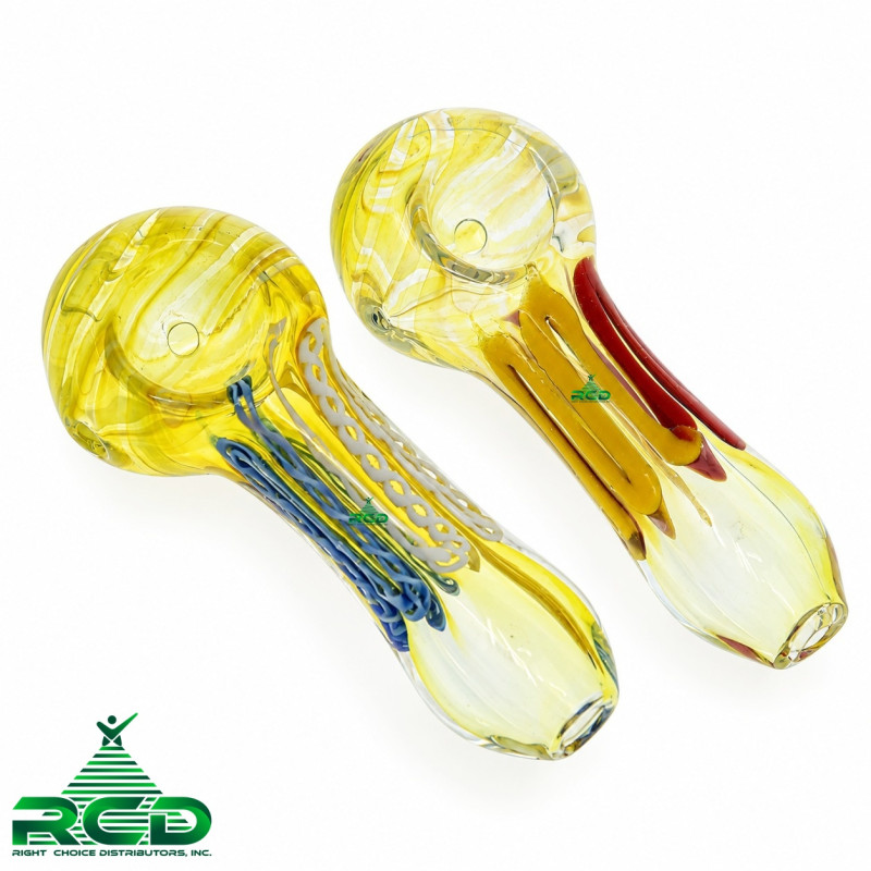 GLASS PIPE FUMED & ART GP2778 1CT