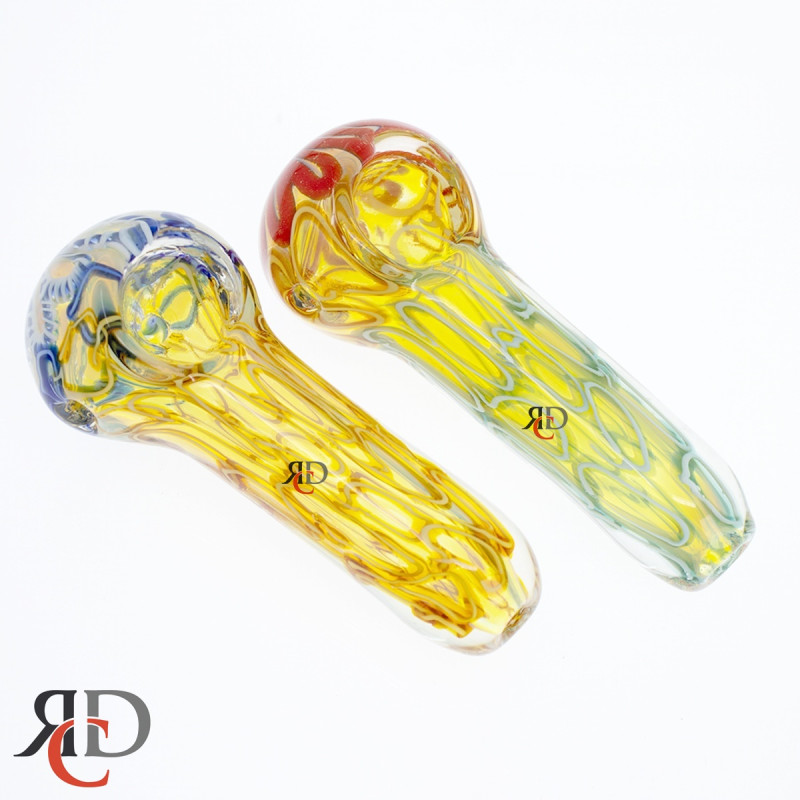 GLASS PIPE GLOWER HEAD COLOR ROD ART GP4629 1CT