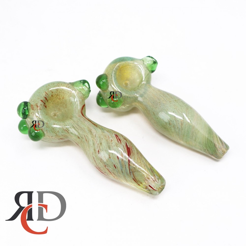 GLASS PIPE GREEN ART GP7617 1CT