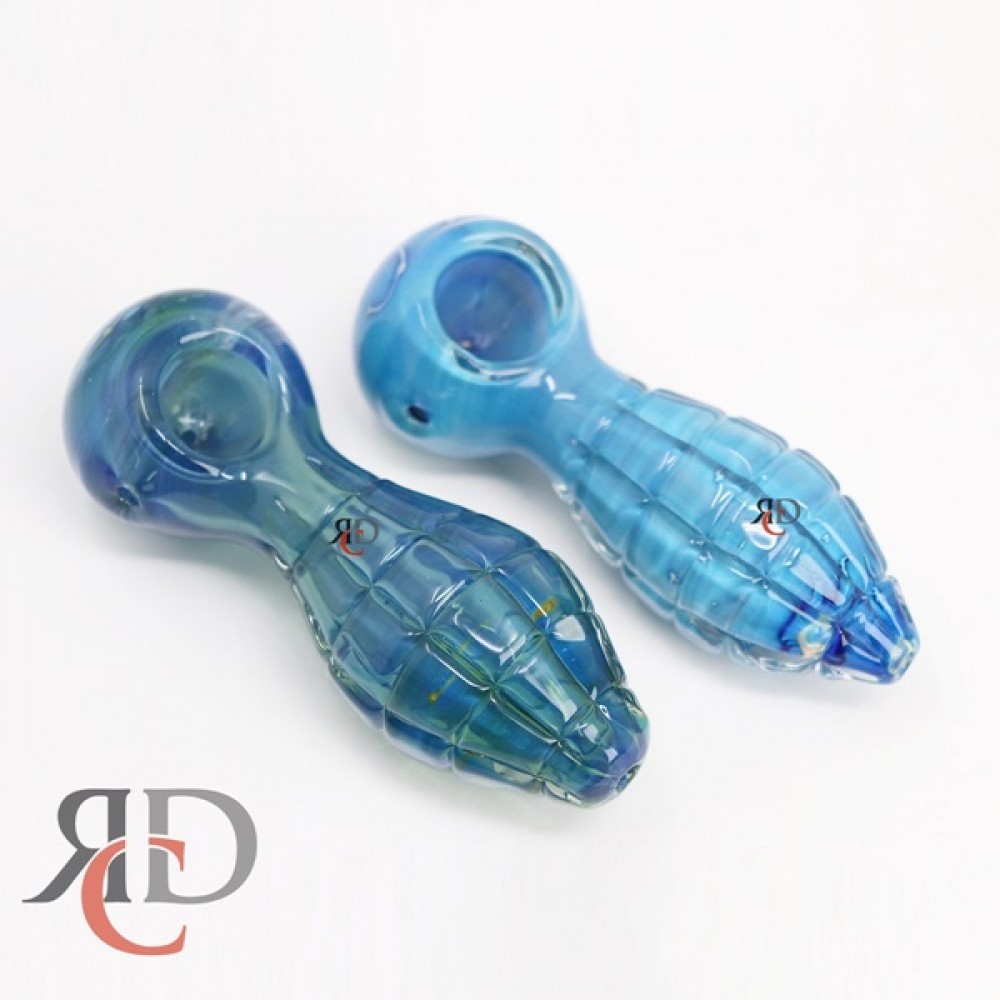 GLASS PIPE GRENADE FANCY ART GP8587 1CT