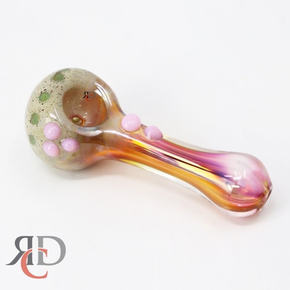 GLASS PIPE HONEYCOMB HEAD HEAD GOLD FUMED GP8061 1CT