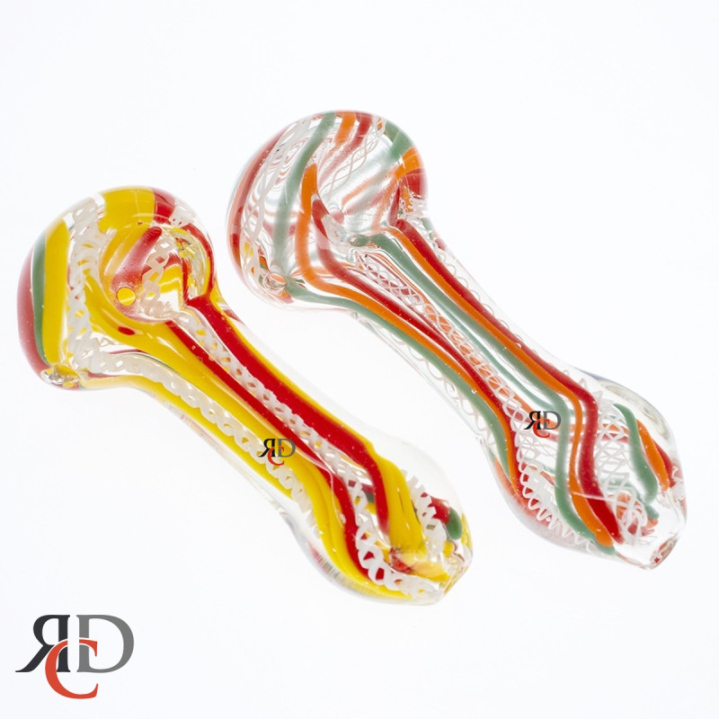 GLASS PIPE TUSTING & RASTA ART GP5101 1CT