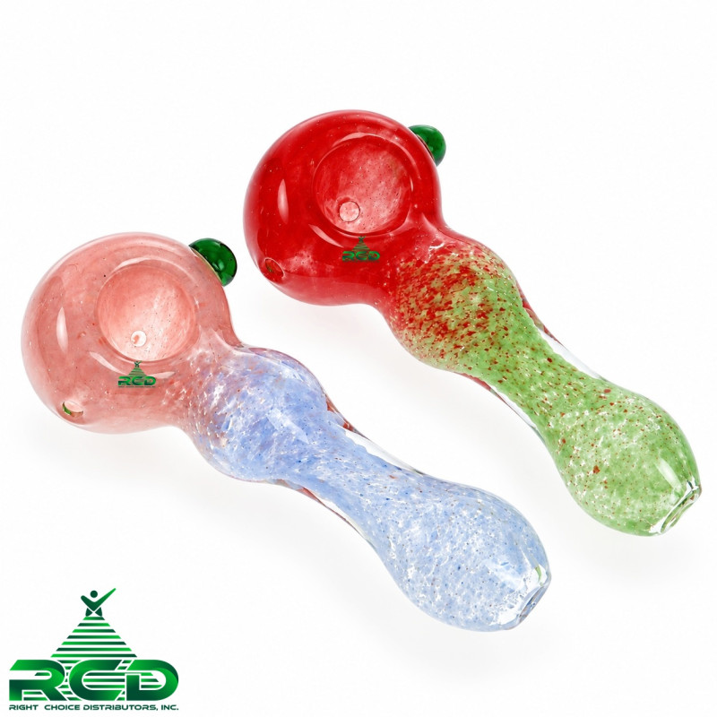 GLASS PIPE TWO COLOR TONE RIM BALL GP3624 1CT