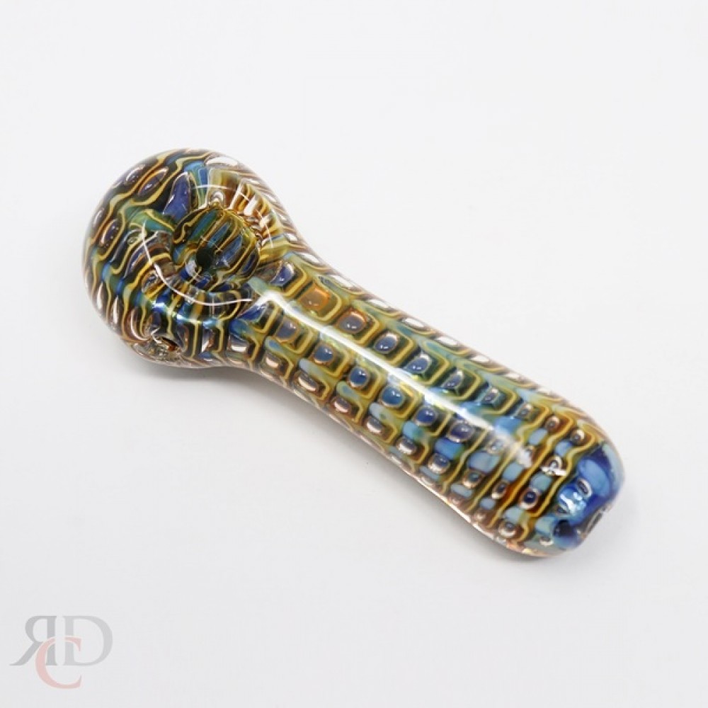 HAND PIPE FANCY DOUBLE GLASS PIPE GP811 1CT