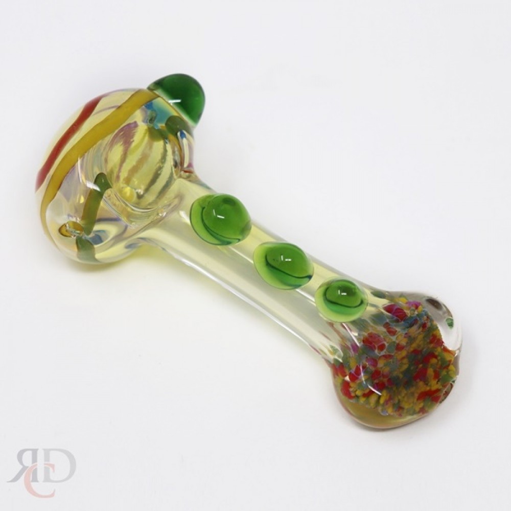 HAND PIPE MARBLE RASTA PIPE GP323 1CT