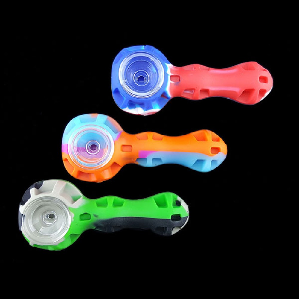 SILICON HAND PIPE WITH DABBER SP550 1CT